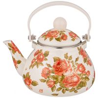 ЧАЙНИК AGNESS ЭМАЛИРОВАННЫЙ СО СЪЕМНЫМ ФИЛЬТРОМ ИЗ НЖС, СЕРИЯ 