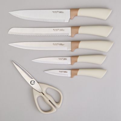 НАБОР НОЖЕЙ AGNESS  НА ПЛАСТИКОВОЙ ПОДСТАВКЕ, 7 ПРЕДМЕТОВ-2