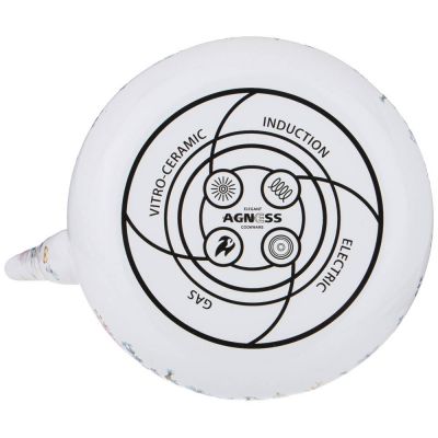 ЧАЙНИК AGNESS ЭМАЛИРОВАННЫЙ СО СЪЕМНЫМ ФИЛЬТРОМ ИЗ НЖС, СЕРИЯ 