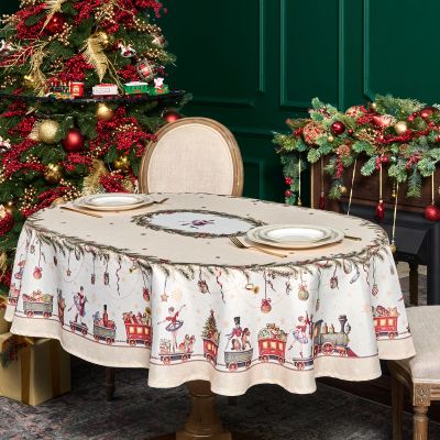 СКАТЕРТЬ  140Х180CM CM ОВАЛЬНАЯ, 