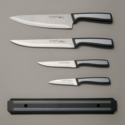 НАБОР НОЖЕЙ AGNESS С МАГНИТНЫМ ДЕРЖАТЕЛЕМ, 5 ПРЕДМЕТОВ-3