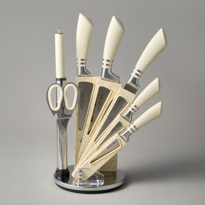 НАБОР НОЖЕЙ AGNESS С НОЖНИЦАМИ И МУСАТОМ НА ПЛАСТИКОВОЙ ПОДСТАВКЕ, 8 ПРЕДМЕТОВ (КОР=6НАБОР.)-3