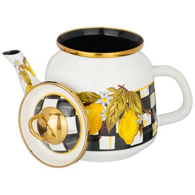 ЧАЙНИК ЭМАЛИРОВАННЫЙ AGNESS, СЕРИЯ ЛИМОН 1,0Л ПОДХОДИТ ДЛЯ ИНДУКЦИОН.ПЛИТ-2