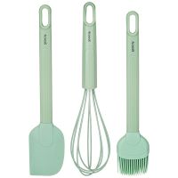 НАБОР: ВЕНЧИК, ЛОПАТКА, КИСТОЧКА AGNESS, 3 ПРЕДМЕТА (МАЛ=12ШТ)