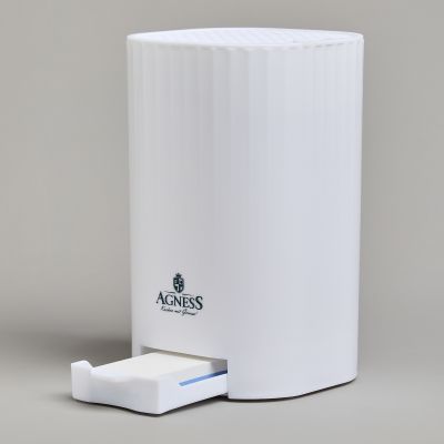 ПОДСТАВКА ДЛЯ НОЖЕЙ AGNESS С ТОЧИЛЬНЫМ КАМНЕМ 13,6*14,6*23 СМ-2