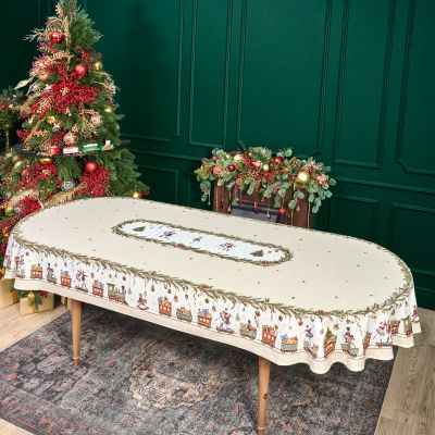 СКАТЕРТЬ  ОВАЛЬНАЯ  