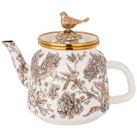 ЧАЙНИК ЭМАЛИРОВАННЫЙ AGNESS, СЕРИЯ ROYAL GARDEN 1,0Л ПОДХОДИТ ДЛЯ ИНДУКЦИОН.ПЛИТ