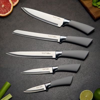 НАБОР НОЖЕЙ AGNESS  НА ПЛАСТИКОВОЙ ПОДСТАВКЕ, 6 ПРЕДМЕТОВ-2