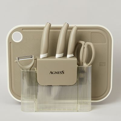 НАБОР КУХОННЫХ ПРЕДМЕТОВ 7ШТ ЦВЕТ СЕРЫЙ-0