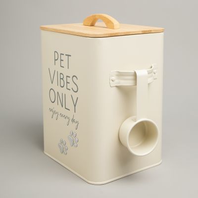 БАНКА AGNESS ДЛЯ ХРАНЕНИЯ КОРМА С МЕРНОЙ ЛОЖКОЙ, 18Х15,5Х23 СМ, 6,3Л-5