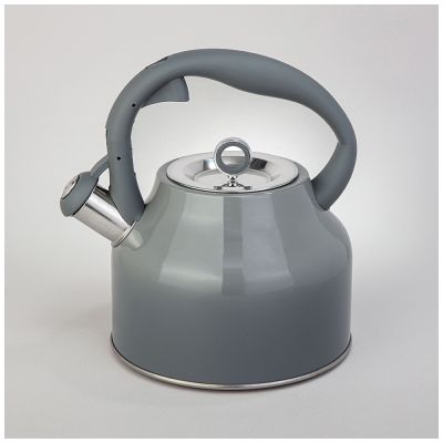 ЧАЙНИК AGNESS СО СВИСТКОМ, 2,8 Л, ИНДУКЦИЯ, ЦВЕТ - СЕРЫЙ ГРАДИЕНТ-0