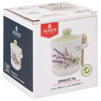 ЕМКОСТЬ ДЛЯ СЫПУЧИХ ПРОДУКТОВ С ЛОЖКОЙ 