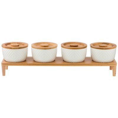 НАБОР ИЗ 4-Х БАНОК ДЛЯ СЫПУЧИХ ПРОДУКТОВ 