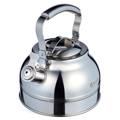 ЧАЙНИК AGNESS СО СВИСТКОМ 2,7Л, ТЕРМОАККУМУЛИРУЮЩЕЕ ДНО, 304 СТАЛЬ,  ИНДУКЦИЯ-3