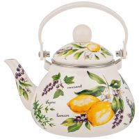 ЧАЙНИК AGNESS ЭМАЛИРОВАННЫЙ СО СЪЕМНЫМ ФИЛЬТРОМ ИЗ НЖС, СЕРИЯ