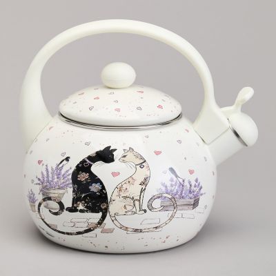 ЧАЙНИК AGNESS ЭМАЛИРОВАННЫЙ СО СВИСТКОМ СЕРИЯ 