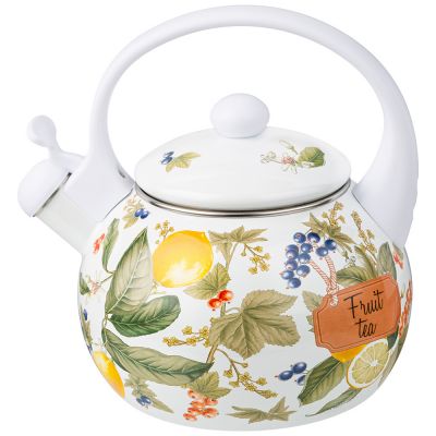 ЧАЙНИК AGNESS ЭМАЛИРОВАННЫЙ СО СВИСТКОМ СЕРИЯ 