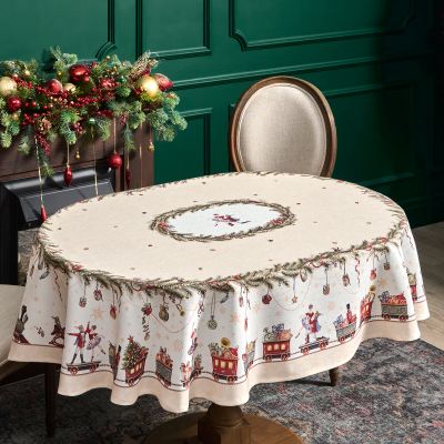 СКАТЕРТЬ  140Х180CM CM ОВАЛЬНАЯ, 