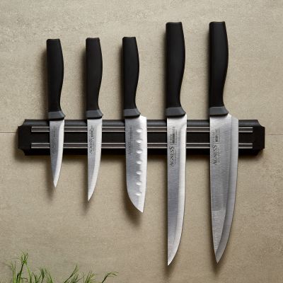 НАБОР НОЖЕЙ AGNESS 6 ПР.С МАГНИТНЫМ ДЕРЖАТЕЛЕМ И ПЛАСТИКОВОЙ РУЧКОЙ, СЕРИЯ CORRIDA-0