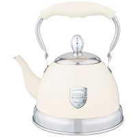 ЧАЙНИК AGNESS С ФИЛЬТРОМ, 1,0 Л C ИНДУКЦИОН. КАПСУЛЬНЫМ ДНОМ И СКЛАДЫВАЮЩЕЙСЯ РУЧКОЙ ЦВЕТ: КРЕМОВЫЙ