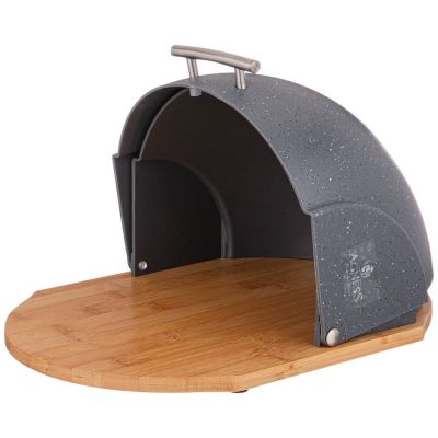 ХЛЕБНИЦА AGNESS ДЕРЕВЯННАЯ С ПЛАСТИКОВОЙ КРЫШКОЙ 36*26*20 СМ (КОР=4ШТ.)-3