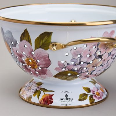 ДУРШЛАГ AGNESS ЭМАЛИРОВАННЫЙ СЕРИЯ ФЛАНДРИЯ, 20СМ-5