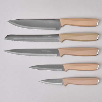 НАБОР НОЖЕЙ AGNESS НА ПЛАСТИКОВОЙ ПОДСТАВКЕ, 6 ПРЕДМЕТОВ-2