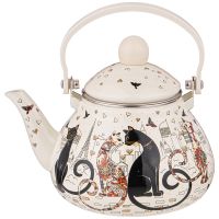 ЧАЙНИК AGNESS ЭМАЛИРОВАННЫЙ СО СЪЕМНЫМ ФИЛЬТРОМ ИЗ НЖС, СЕРИЯ