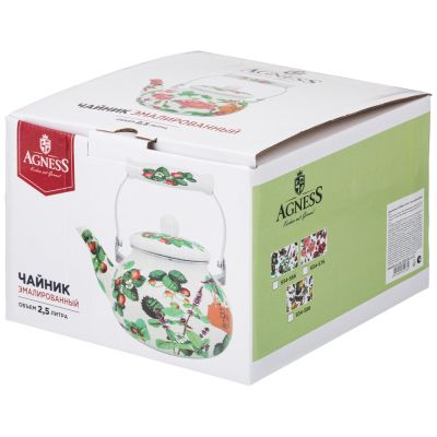 ЧАЙНИК AGNESS  ЭМАЛИРОВАННЫЙ СЕРИЯ 