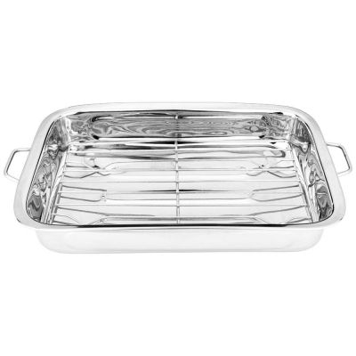 ПРОТИВЕНЬ AGNESS, НЕРЖ СТАЛЬ, С РЕШЕТКОЙ, 36,5*27*5,5 СМ-1