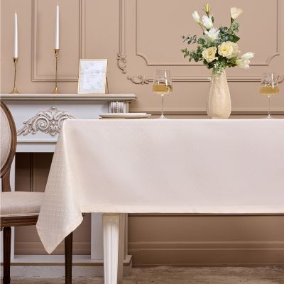 СКАТЕРТЬ 145Х220СМ ШАМПАНЬ ЕВРОУГОЛОК 100% ПОЛИЭСТЕР-6