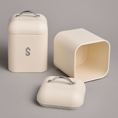 ХЛЕБНИЦА AGNESS 30Х19,5Х15,5СМ С 2-МЯ БАНКАМИ Д/СЫП. ПРОД. D11,5СМ, H16,5СМ-11