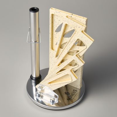 НАБОР НОЖЕЙ AGNESS С НОЖНИЦАМИ И МУСАТОМ НА ПЛАСТИКОВОЙ ПОДСТАВКЕ, 8 ПРЕДМЕТОВ (КОР=6НАБОР.)-6