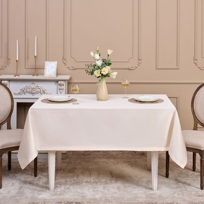 СКАТЕРТЬ 145Х180СМ ШАМПАНЬ ЕВРОУГОЛОК 100% ПОЛИЭСТЕР-0