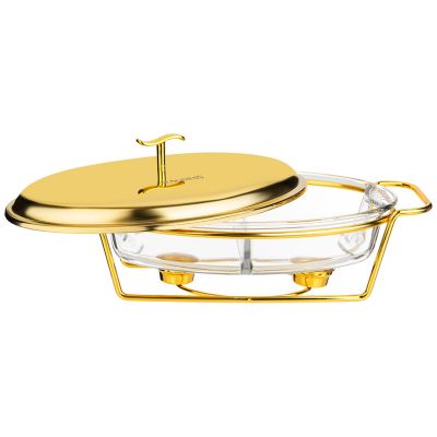 МАРМИТ AGNESS  ОВАЛЬНЫЙ 2 ОТСЕКА GOLD 2,6L-5