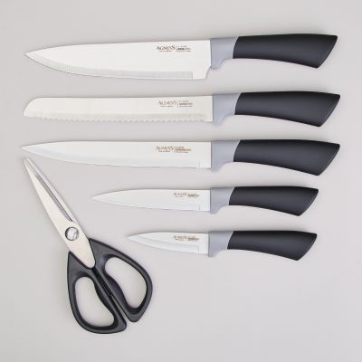НАБОР НОЖЕЙ AGNESS  НА ПЛАСТИКОВОЙ ПОДСТАВКЕ, 7 ПРЕДМЕТОВ-2