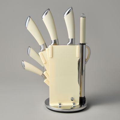 НАБОР НОЖЕЙ AGNESS НЖС  НА ПЛАСТИКОВОЙ ВРАЩАЮЩЕЙСЯ ПОДСТАВКЕ 8 ПР. (КОР=6НАБОР.)-4