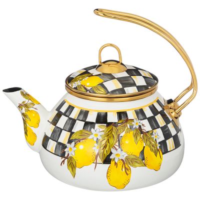 ЧАЙНИК ЭМАЛИРОВАННЫЙ AGNESS, СЕРИЯ ЛИМОН 2,2Л ПОДХОДИТ ДЛЯ ИНДУКЦИОН.ПЛИТ-0