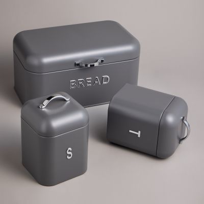 ХЛЕБНИЦА AGNESS 30Х19,5Х15,5СМ С 2-МЯ БАНКАМИ Д/СЫП. ПРОД. D11,5СМ, H16,5СМ-3