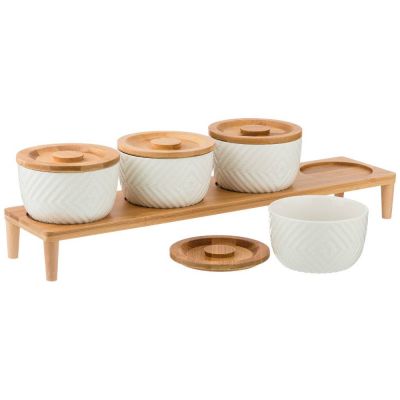 НАБОР ИЗ 4-Х БАНОК ДЛЯ СЫПУЧИХ ПРОДУКТОВ 