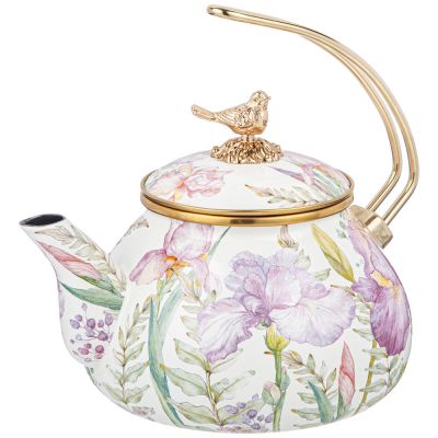 ЧАЙНИК ЭМАЛИРОВАННЫЙ AGNESS, СЕРИЯ IRISES, 2,2Л ПОДХОДИТ ДЛЯ ИНДУКЦИОН.ПЛИТ-2