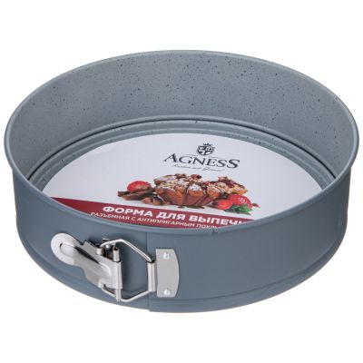 ФОРМА ДЛЯ ВЫПЕЧКИ AGNESS РАЗЪЕМНАЯ С АНТИПРИГАРНЫМ ПОКРЫТИЕМ 24 СМ-1