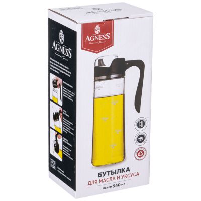 БУТЫЛКА ДЛЯ МАСЛА И УКСУСА 540МЛ AGNESS-1