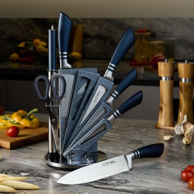 НАБОР НОЖЕЙ AGNESS С НОЖНИЦАМИ И МУСАТОМ НА ПЛАСТИКОВОЙ ПОДСТАВКЕ, 8 ПРЕДМЕТОВ (КОР=6НАБОР.)-0