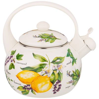 ЧАЙНИК AGNESS ЭМАЛИРОВАННЫЙ СО СВИСТКОМ, СЕРИЯ 