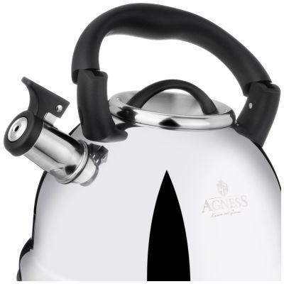 ЧАЙНИК AGNESS СО СВИСТКОМ,  3,0 Л И СКЛАДЫВАЮЩЕЙСЯ РУЧКОЙ-3