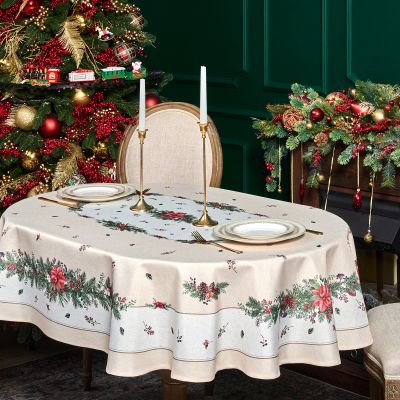 СКАТЕРТЬ  140Х180 CM  ОВАЛЬНАЯ, 