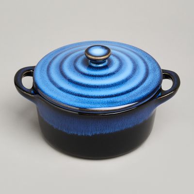 ГОРШОЧЕК ДЛЯ ЗАПЕКАНИЯ REACTIVE BLUE 18,5*14,5*6,5/10СМ 600 МЛ-3