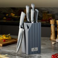 НАБОР НОЖЕЙ AGNESS  НА ПЛАСТИКОВОЙ ПОДСТАВКЕ, 6 ПРЕДМЕТОВ