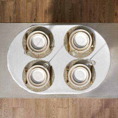 СКАТЕРТЬ  140Х180 CM ОВАЛЬНАЯ, 